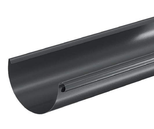 Водосток Aquasistem, система 125x90 - Водосточный желоб 3.00м RAL 7024 Тёмно-серый купить в на Вятских Полянах