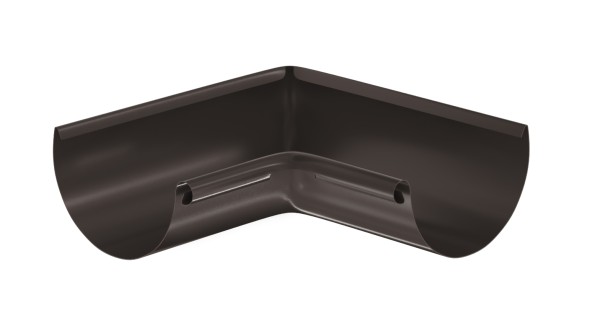 Водосток Aquasistem, система 125x90 - Угол желоба, внутренний 90° RR 32 Тёмно-Коричневый купить в на Вятских Полянах