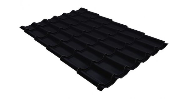 Металлочерепица классик GL 0,5 Velur20 RAL 9005 черный купить в на Вятских Полянах