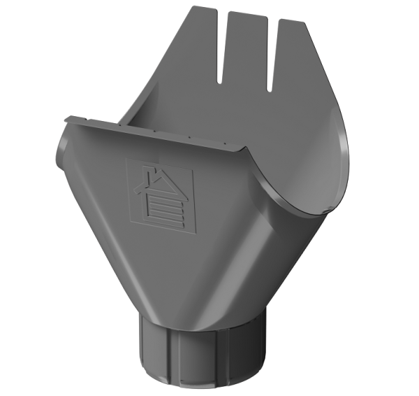 Воронка желоба D125 Döcke STAL PREMIUM Графит, (RAL 7024) купить в на Вятских Полянах