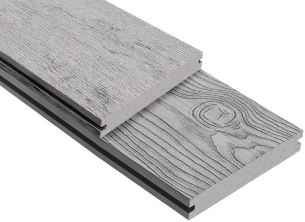 Террасная доска ДПК Outdoor 3D полнотелая STORM/OCEAN GREY серая микс купить в на Вятских Полянах