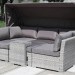 Диван-Трансформер AFINA плетеный из иск. ротанга AFM-320G Grey купить в на Вятских Полянах