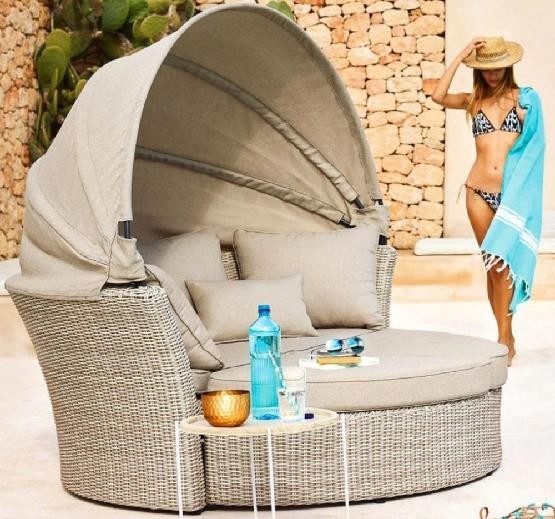 Диван-Трансформер AFINA плетеный из иск. ротанга AFM-325 Beige купить в на Вятских Полянах