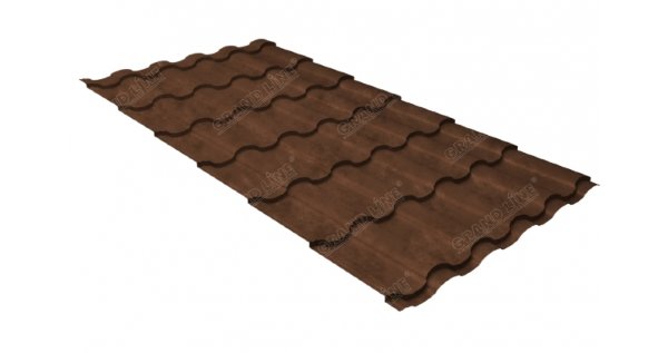 Металлочерепица кредо GL 0,5 Safari Twincolor Brown купить в на Вятских Полянах