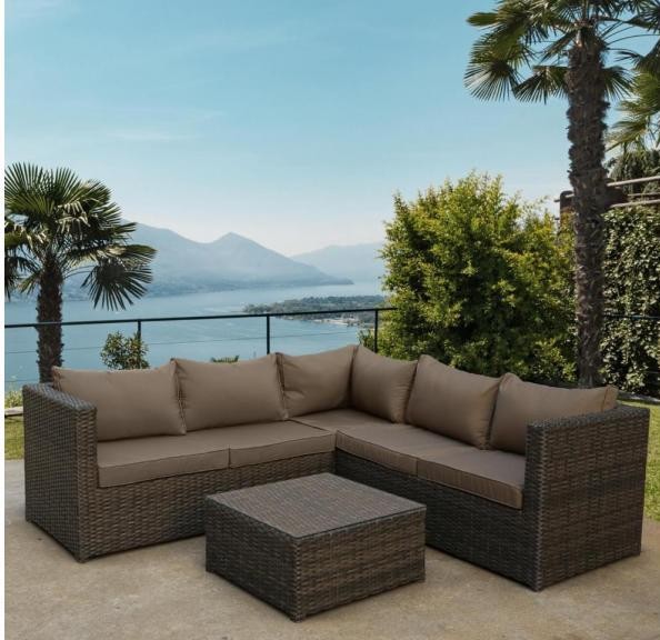 Комплект мебели AFINA плетеной из иск. ротанга YR825A Brown/Beige купить в на Вятских Полянах