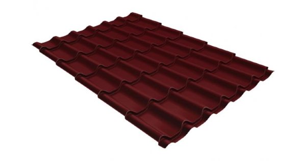 Металлочерепица классик 0,5 Satin RAL 3005 красное вино купить в на Вятских Полянах