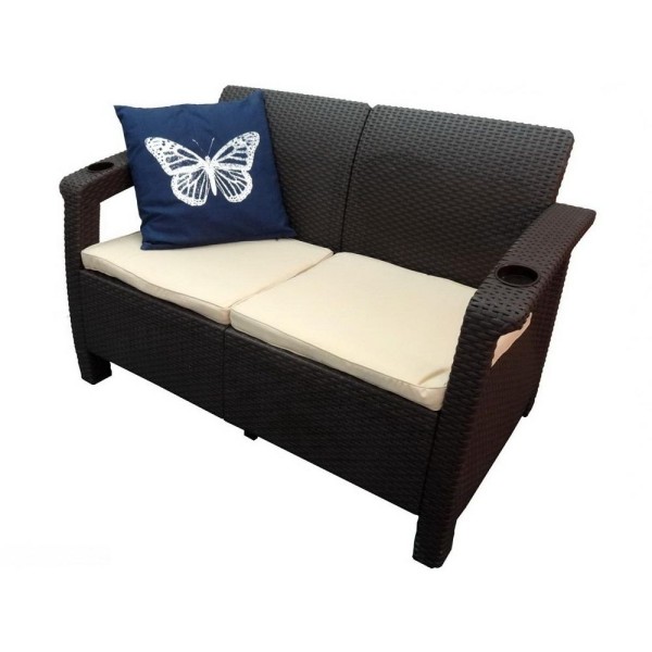 Двухместный диван Yalta Sofa Seаt венге купить в на Вятских Полянах