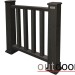 Ограждение из ДПК Outdoor Классик 3D STORM чёрный купить в на Вятских Полянах