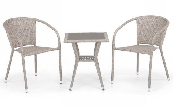 Комплект плетеной мебели AFINA из иск. ротанга T25C/Y137C-W85 Latte 2Pcs купить в на Вятских Полянах