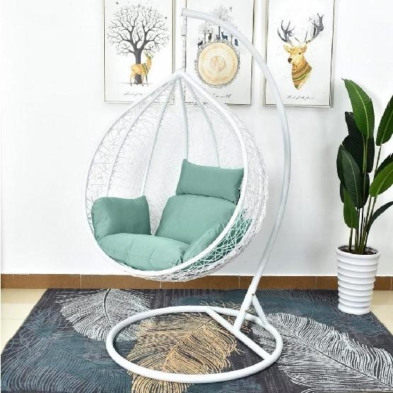 Кресло Подвесное из искусственного ротанга AFM-168A-L White/Green купить в на Вятских Полянах