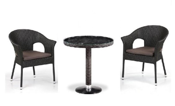 Комплект плетеной мебели AFINA из иск. ротанга T601/Y79A-W53 Brown 2Pcs купить в на Вятских Полянах