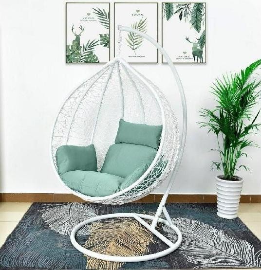 Кресло Подвесное из искусственного ротанга AFM-168A-XL White/Green купить в на Вятских Полянах
