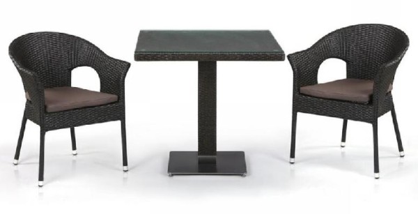 Комплект плетеной мебели AFINA из иск. ротанга T605SWT/Y79A-W53 Brown 2Pcs купить в на Вятских Полянах