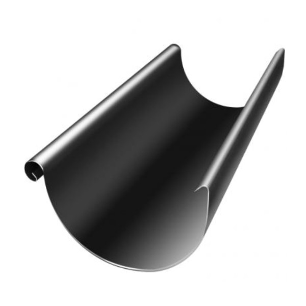Водосток Grand Line 125x90 – Желоб 3м RAL 9005 купить в на Вятских Полянах