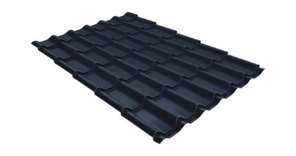 Металлочерепица классик 0,5 Satin RAL 7024 мокрый асфальт купить в на Вятских Полянах