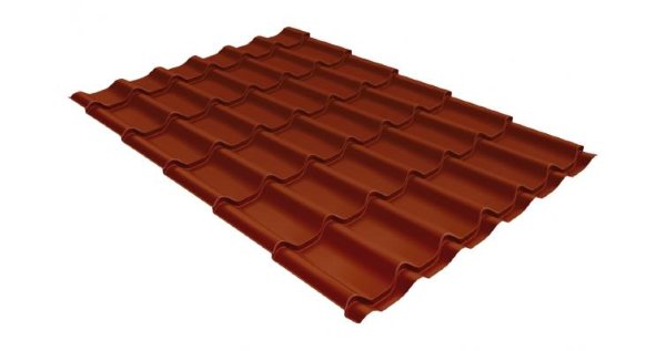 Металлочерепица классик 0,5 Satin RAL 8004 терракота купить в на Вятских Полянах