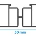 Лага алюминиевая KRONEX 50x25x3000 мм несущая купить в на Вятских Полянах