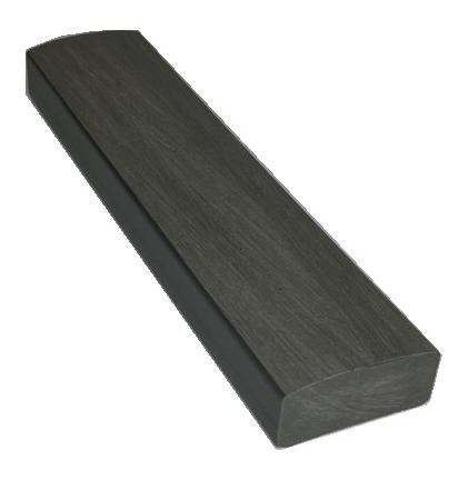 Лавочный брус Ecodecking Некст полнотелый брашированный 70х35 графит купить в на Вятских Полянах