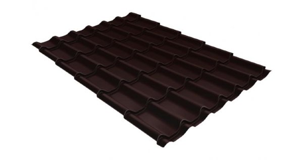 Металлочерепица классик 0,5 Satin RAL 8017 шоколад купить в на Вятских Полянах