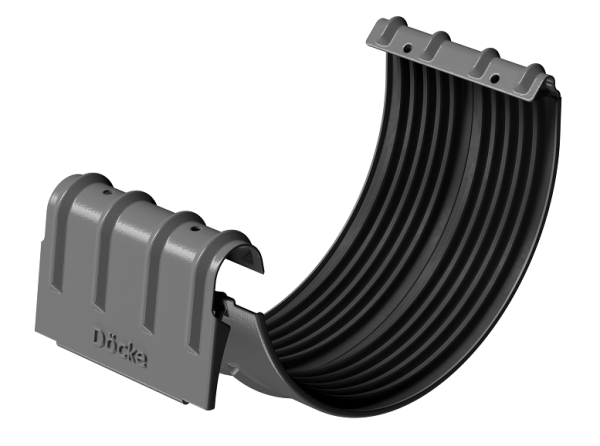 Соединитель желобов D125 Döcke STAL PREMIUM Графит, (RAL 7024) купить в на Вятских Полянах