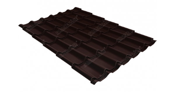 Металлочерепица классик GL 0,5 Quarzit RAL 8017 шоколад Metallic купить в на Вятских Полянах